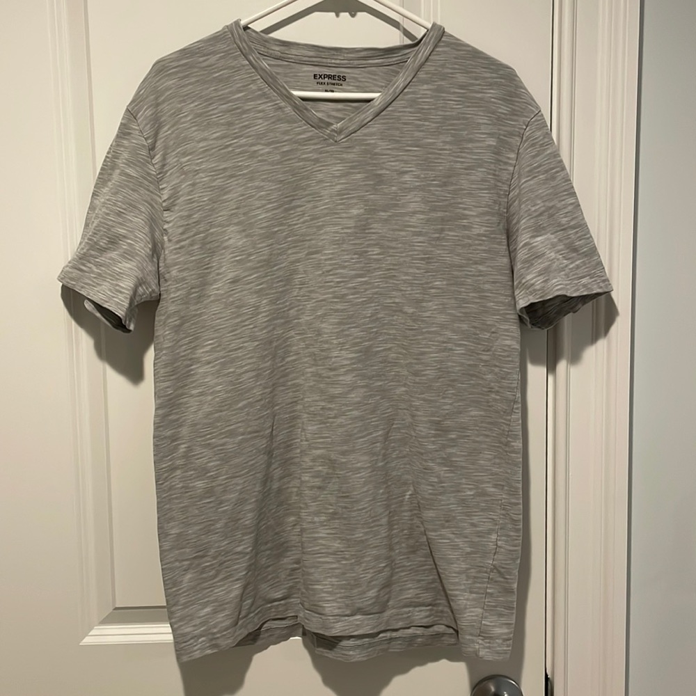 Express Flex Stretch V Neck XL - Grey. Like new condition